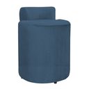Ver imagem 2 de Puff Athena Suede Azul Royal - Vallisa Decor