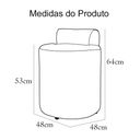 Ver imagem 4 de Puff Athena Suede Azul Royal - Vallisa Decor