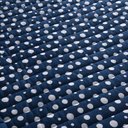 Ver imagem 5 de Kit Cobre Leito Colcha Polly Casal 3 Peças Malha 100% Algodão Estampa Bolinhas - Azul Marinho
