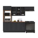 Ver imagem 2 de Cozinha Modulada Completa Americana 100% MDF 270cm com Rodapé Provence Multimóveis Crink-CPL019