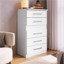 Ver imagem 1 de Cômoda Safira 5 Gavetas 95,7x62,8x40 cm Branco