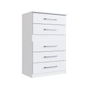 Ver imagem 2 de Cômoda Safira 5 Gavetas 95,7x62,8x40 cm Branco