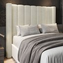 Ver imagem 2 de Cabeceira Casal Queen Cama Box 160cm Claire I02 Bouclê Bege - Mpozenato