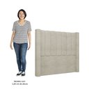 Ver imagem 5 de Cabeceira Casal Queen Cama Box 160cm Claire I02 Bouclê Bege - Mpozenato