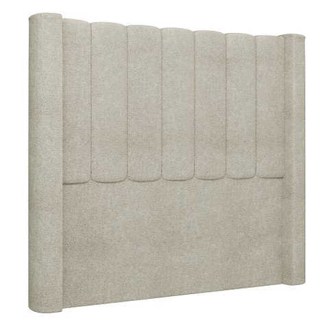 Cabeceira Casal Queen Cama Box 160cm Claire I02 Bouclê Bege - Mpozenato