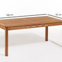 Ver imagem 3 de Mesa de Jantar para Área Gourmet 180x93cm Bege/Stain Jatobá
