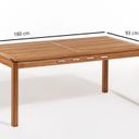 Ver imagem 2 de Mesa de Jantar para Área Gourmet 180x93cm Bege/Stain Jatobá