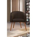 Ver imagem 1 de Poltrona Decorativa com Pés em Madeira Marselha