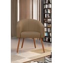 Ver imagem 1 de Poltrona Decorativa com Pés em Madeira Marselha