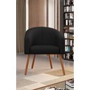 Ver imagem 1 de Poltrona Decorativa com Pés em Madeira Marselha