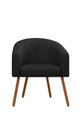 Ver imagem 2 de Poltrona Decorativa com Pés em Madeira Marselha Preto