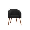 Ver imagem 2 de Poltrona Decorativa com Pés em Madeira Marselha