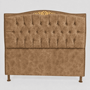 Ver imagem 2 de Cabeceira Cama Casal Queen Greta 160cm Estofada Calacata Design Clássico