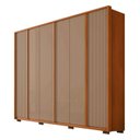 Ver imagem 2 de Guarda Roupa Casal 6 Portas 4 Gavetas Microripado MDF Cleo Freijo