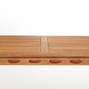 Ver imagem 2 de Mesa de Jantar 180cm x93cm x 75cm Traço Bege/Stain Jatobá