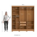 Ver imagem 5 de Guarda-roupa Casal 3 Portas com Espelho Móveis Kappesberg