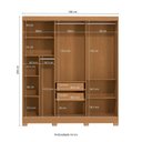 Ver imagem 3 de Guarda-roupa Casal 3 Portas com Espelho Móveis Kappesberg