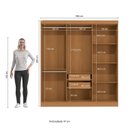Ver imagem 3 de Guarda-roupa Casal 6 Portas Móveis Kappesberg