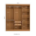 Ver imagem 4 de Guarda-roupa Casal 6 Portas Móveis Kappesberg