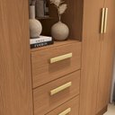 Ver imagem 7 de Guarda-roupa Casal 5 Portas 160cm X 200cm