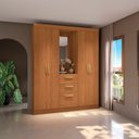 Ver imagem 1 de Guarda-roupa Casal 5 Portas 160cm X 200cm