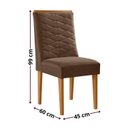 Ver imagem 2 de Conjunto de Cadeiras para Sala de Jantar Marrom/Marromle