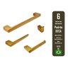 Kit Acessórios Banheiro Guriri Inox Red Gold Pd Deca 4 Peças - 1