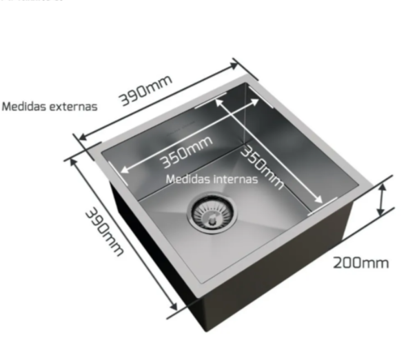 Cuba Pia Cozinha Gourmet Premium Com Acessórios Aço Inox 304 - 3