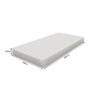 Sofá Cama Solteiro Verona Castanho Estofado Capitonê Veludo Bege com Cama Auxiliar + 2 Colchões - 5