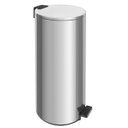 Ver imagem 1 de Lixeira Loop Aço Inox Polido Balde Interno e Pedal 30 Litros - Tramontina 94547/030
