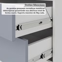 Ver imagem 6 de Quarto Modulado Queen de Canto com Guarda-roupas Maleiro e Cabeceira Alpes Master Luciane Móveis