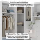Ver imagem 5 de Quarto Modulado Queen de Canto com Guarda-roupas Maleiro e Cabeceira Alpes Master Luciane Móveis