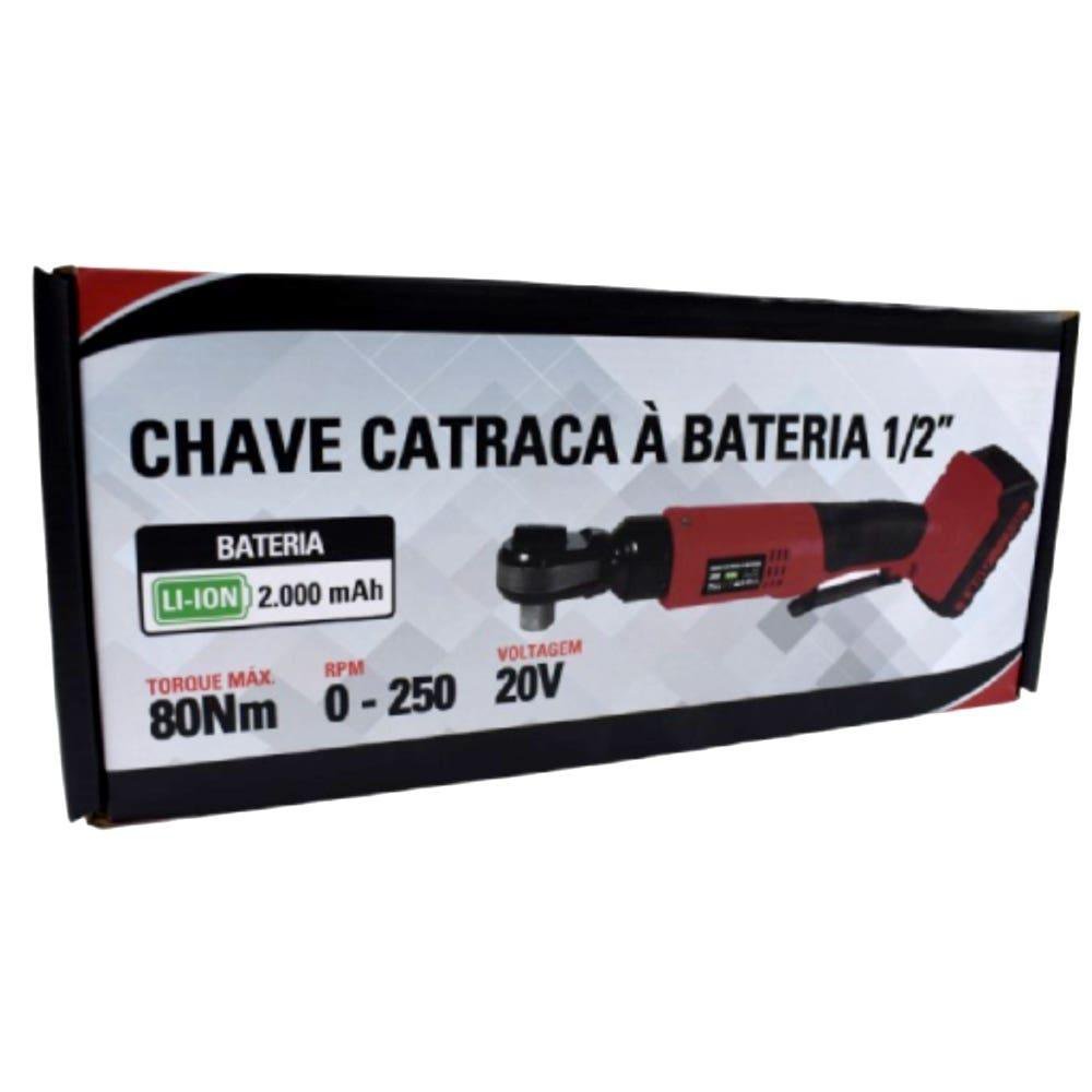 Chave Catraca 1/2 POL a Bateria 20,V 80NM SGT-7550 C/Bateria e Carregador-Bivolt - 5