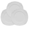 Conjunto com 6 Sousplat Revestido em Resina na Cor Branca com Detalhes na Borda - 2x35cm - 1
