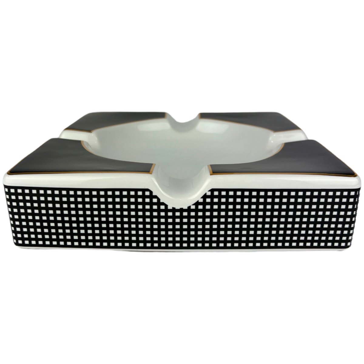 Cinzeiro para Charuto Material Cerâmica Luxo Para Bar Festa Decorativo Capacidade Para 4 - 9