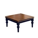 Ver imagem 1 de Mesa de Centro Manchester 2039 Linz Móveis - Azul Petróleo/imbuia Glazer