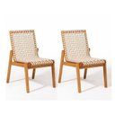 Ver imagem 1 de Conjunto 2 Cadeiras Linha Traço 85cm x 62cm Bege/Stain Jatobá