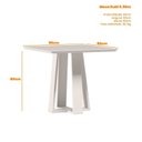 Ver imagem 5 de Conjunto Sala de Jantar Mesa Tampo Vidro/MDF Rubi com 4 Cadeiras Carol Marrom/Ype/Off White/Lux