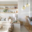 Ver imagem 3 de 3 Pendente em Fibra Natural Bambu Artesanal Lavabo E27 Nat02