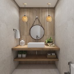 3 Pendente em Fibra Natural Bambu Artesanal Lavabo E27 Nat02 - 7