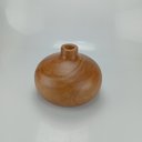 Ver imagem 5 de Vaso Decorativo de Madeira Natural 23x17x17cm Enfeite Sala Mesa Estante Aparador