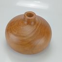 Ver imagem 4 de Vaso Decorativo de Madeira Natural 23x17x17cm Enfeite Sala Mesa Estante Aparador