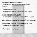 Ver imagem 3 de Porta Camarão Lisa HDF Semi-Sólida Curupixá Folha 210x82cm