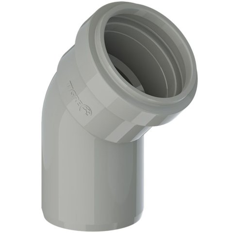 Suporte Joelho de Pvc 45° Série Reforçada Dn 100 - 26751500 - Tigre Joelho 45º Serie R Dn 100 Cb - 2