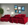 Conjunto Sofá Alfa 2 E 3 Lugares Retrátil Vermelho - 1