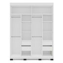 Ver imagem 4 de Guarda Roupa 4 Portas 4 Gavetas Lisboa Branco