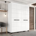 Ver imagem 1 de Guarda Roupa 4 Portas 4 Gavetas Lisboa Branco