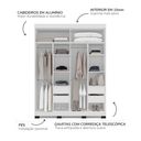 Ver imagem 5 de Guarda Roupa 4 Portas 4 Gavetas Lisboa Branco