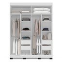Ver imagem 6 de Guarda Roupa 4 Portas 4 Gavetas Lisboa Azul/Branco