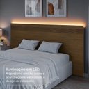 Ver imagem 7 de Painel Cabeceira Frisado Casal com LED 109x180cm